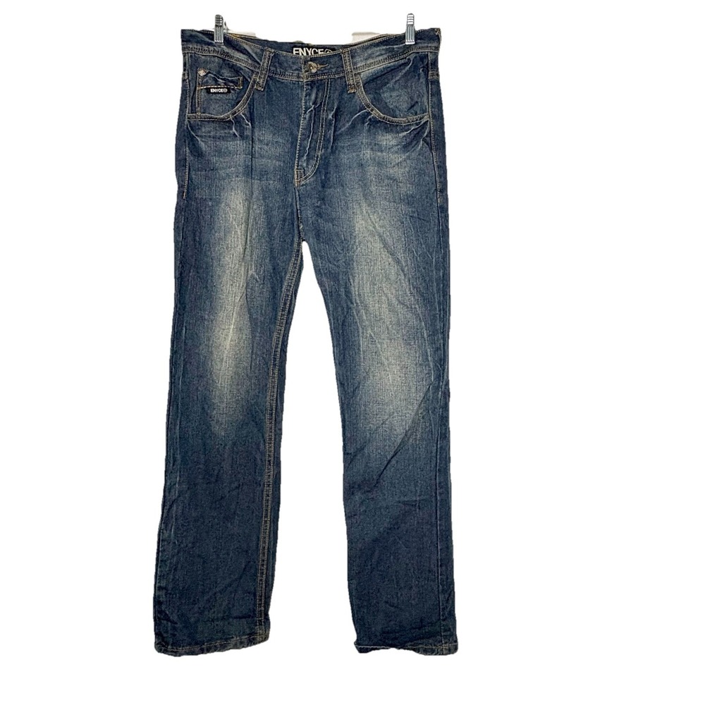 Enyce Jeans 34 X 34 Blue Denim Y2K Hip Hip Skater‎ Loose Fit Jeans L